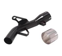 Muffler Section Mid Link Pipe For Kawaskai For Ninja Z900 Z900e A2 2017 2018 2019 Exhaust Escape Systems Modify Mid Link Pipe Motorbike End Silencers Motorcycle Exhaust(Black)