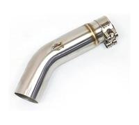 Muffler Section Mid Link Pipe For Suzuki GSXR 600 750 2011-2015 Motorcycle Exhaust Muffler Middle Pipe Link Motorbike End Silencers Motorcycle Exhaust(Silver)