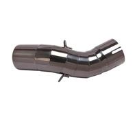 Muffler Silencer 50.8MM Motorcycle Exhaust Pipe For Kawasaki For Z900 For Z900E Z900 A2 2017 2018 2019 Years 51MM Escape Moto Muffler Middle Link Pipe(Brown)