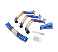 Muffler Silencer Modify Motorcycle Exhaust For Mt-09 For Fz-09 For Fj-09 For Mt Fz Fj 09 For Xsr900 For Tracer 900 Gt 2014-2020 51mm Escape Front Link Pipe(Blue)