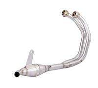 Muffler Silencer Motorcycle Exhaust Escape For YZF For R3 For R25 For MT03 2015-2022 Moto Modified Full Systems Front Middle Link Pipe(Silver)