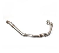 Muffler Silencer Motorcycle Exhaust Modified Motorcycle System For Yzf For R25 For R3 For Mt-03 51mm Front Connecting Pipe Slides Into The Exhaust Pipe(Silver)