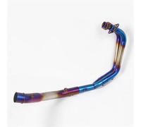 Muffler Silencer Motorcycle Exhaust Modified Motorcycle System For Yzf For R25 For R3 For Mt-03 51mm Front Connecting Pipe Slides Into The Exhaust Pipe(Blue)