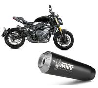 Mivv X-m1 Benelli 752 S 2019-e.009.lc4b Homologated Slip On Muffler Silver Homologated