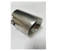 Muffler Tail Pipe 1 Piece Silver Carbon Exhaust Tips Muffle Nozzles Tails For Bmw For F87 F80 F82 F83 F90 For M2 For M3 For M4 For M5 Tail Pipe Exhaust Pipe Cap(Punching 60mm-89mm)