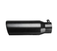 Muffler Tail Pipe 3" Inlet 4" Outlet Exhaust Tail Exhaust Pipe Rear Muffler Tip End Trim Universal Rear Tail Throat Liner Exhaust Tail Muffler Tip Pipe(Black)