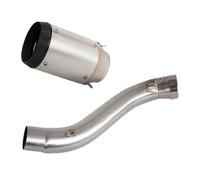 Muffler Tail Pipe Exhaust Slip On Line For Cbr650r Cb650r Cbr650f Cb650f 2014-2024 Motorcycle Exhaust Escape(Silver-C)