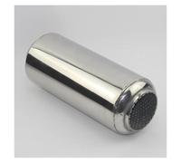 Muffler Tail Pipe Universal Modified Stainless Steel Exhaust Pipe Automobile Exhaust Muffler Spiral Exhaust Pipe Tail Pipe Exhaust Pipe Cap(76mm)