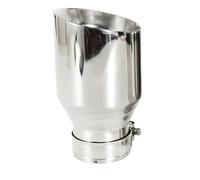 Muffler Tail Throat 1 Piece 304 Stainless Steel Universal Exhaust System End Chrome Pipe+Car Tip car exhaust,motorcycle replacement exhaust(57MM IN 114MM OUT)