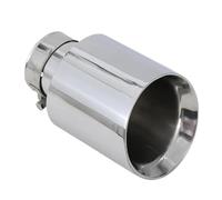Muffler Tail Throat 1 Piece 304 Stainless Steel Universal Exhaust System End Chrome Pipe+Car Tip car exhaust,motorcycle replacement exhaust(63MM IN 114MM OUT)