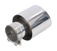 Muffler Tail Throat 1PCS 304 Stainless Universal Exhaust System End Chrome Pipe Car Tip car exhaust,motorcycle replacement exhaust(IN 57MM OUT 76MM)