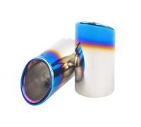 Muffler Tail Throat 2 PCS Stainless Steel Car Exhaust Muffler Tips For VW Tiguan Fit For MK2 Golf 6 7 Mk7 For Jetta Mk6 1.4T .6L car exhaust,motorcycle replacement exhaust(Blue)