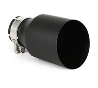 Muffler tailpipes 1 PC Matt Black Stainless Steel Universal Exhaust End pipe Car Pipe Single Straight Muffler Tip Car tailpipes(54MM IN 114 OUT)