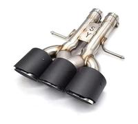 Muffler tailpipes For 2019 tenth generation For Civic gasoline engine versions carbon fiber AK burnt blue exhaust pipes with three outlets Rear tailpipe(Ak1)