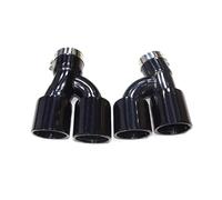 Muffler tailpipes For BMW G30 G31 525i 528i 530i Upgraded For M5 Quad Carbon Fiber Muffler Tailpipe Nozzles 1 Pair of Exhaust Pipes Tailpipe trim strips(Black)