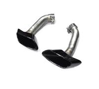Muffler tailpipes For BMW X6 E71 2009-2013 Upgraded V8 Engine Styling Exhaust Nozzle Muffler 1 Pair Square Tailpipes Tailpipe trim strips(Black)