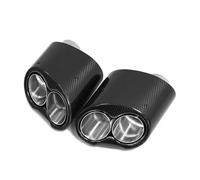 Muffler tailpipes For RS3 RS4 RS5 RS6 RS7 A3 A4 A5 A6 A7 Double/Single Inner Muffler S3 S4 S5 S6 Carbon Fiber Exhaust Tip Tailpipe trim strips(A Black)