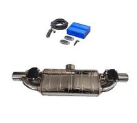 Muffler Tip 1 Set Universal T Shape One In Two Electric Exhaust Muffler Dump Valve Exhaust Cutout 2"/2.36"/2.5"/2.75"/3'' Car Exhaust Muffler Pipe(51MM with remote)