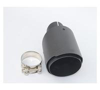 Muffler Tip 1PCS Inlet 48 51 54 57 60 63 66 70 MM To Outlet 114MM Car Carbon Exhaust Tips Exhaust Muffler End Pipes(66MM IN 114MM OUT)