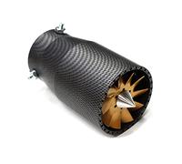 Muffler Tip For BMW Universal Car Exhaust Pipe Tail Muffler Tip With Rotating Turbo Blades Stainless Steel Exhaust Pipes(Black)