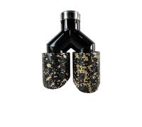 Muffler Tip For VW Universal Car Exhaust Pipe Y-shaped Car Tip 63mm Exhaust Tail Pipe Stainless Steel Exhaust Pipes(60m IN-89mmOUT left)