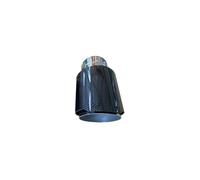 Muffler Tip Pipe 1Pcs Automobile Universal Single-outlet Exhaust Tail Throat Bright Nozzle Muffler Tail Throat Tail End Pipe(51mm IN-76mm OUT)