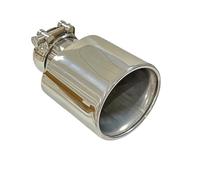 Muffler Tip Pipe 1pcs Exhaust Pipe Stainless Steel Tailpipe Modification Export Personalized Oval Thick 80mm Wide 120mm Muffler Tail End Pipe(67mm-120mm)