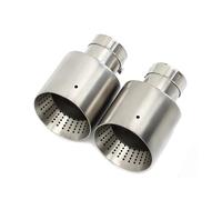Muffler Tip Pipe 2 Pcs For For GTI For MK7 For Golf7 Matte Stainless Steel Exhaust Tip System Pipe Exhaust Tip 60MM 63mm Muffler Tip Tail End Pipe(ID51MMMMOD101MM)