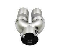 Muffler Tip Pipe 62mm 2.44inch Universal Exhaust Muffler Tip Round Stainless Steel Car Tail Rear Chrome Round Exhaust Pipe Tail Muffler Car Exhaust Pipe(S)