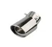 Muffler Tip Pipe Auto Tailpipe Exhaust Pipe Stainless Steel Exhaust Cover Muffler Grill Exhaust Pipe Auto Car Exhaust Pipe(S curved)
