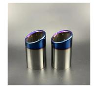 Muffler Tip Pipe For X3 F25 For XDrive 28i 2010-2018 No Drill Tail Pipe Tips Muffler Rear Exhaust Accessories Stainless Steel Tail End Pipe(Blue 2pc)