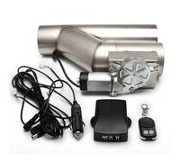Muffler Tip Universal 2.5'' 3" Electric Exhaust Cut Out Valve Y Pipe Exhaust Pipe Muffler With Wireless Remote Control Car Exhaust Muffler Pipe(2.5 inch)