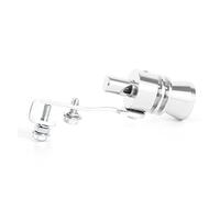 Muffler Tip Universal Car Styling Tuning Simulator Whistler Exhaust Turbo Whistle Pipe Sound Muffler Blow Off S M L XL(Silver S)