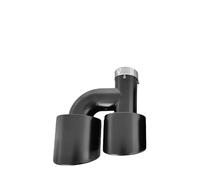 Muffler Tip Universal Exhaust Racing Stainless Steels Tips Car Decoration Double Exit Muffler Tailpipe Stainless Steel Exhaust Pipes(Right 60-89mm)