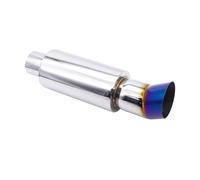 Muffler Tip Universal Exhaust Tip Car Escape Systems 63MM Muffler Turbo Sound Boost Tips Modification 2.5Inch Stainless Steel Exhaust Pipes(Style G)