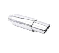 Muffler Tip Universal Exhaust Tip Car Escape Systems 63MM Muffler Turbo Sound Boost Tips Modification 2.5Inch Stainless Steel Exhaust Pipes(Style A)