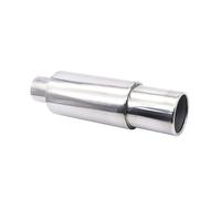 Muffler Tip Universal Exhaust Tip Car Escape Systems 63MM Muffler Turbo Sound Boost Tips Modification 2.5Inch Stainless Steel Exhaust Pipes(Style C)