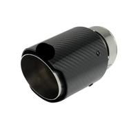 Muffler Tips 1 Piece Exhaust Cars Accessories For Universal Auto Modified Tips Black Carbon Fiber Car Exhausts Muffler Tailpipe Nozzle(ID63 -OD89mm)