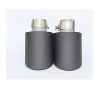 Muffler Tips 2 X Car Exhaust Tail Pipe Carbon Muffler Tip Tail End Universal For A5 Car tailpipe(54MM IN 114MM OUT)