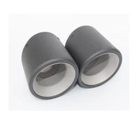 Muffler Tips 2 X Car Exhaust Tail Pipe Carbon Muffler Tip Tail End Universal For Opel Car tailpipe(60MM IN 114MM OUT)