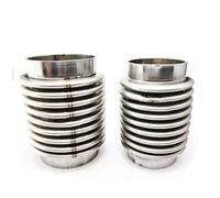 Muffler Tips Car Exhaust Flexible Pipe Exhaust Flex Connector Pipes Bellows 45/51/57/63/76/89mm Universal Durable Stainless Steel(Inlet 89mm)