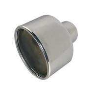 Muffler Tips Car exhaust pipe tips 57mm inlet Stainless Steel Muffler tail pipe tips Rolled outlet 125 * 75mm Decoration Bevel End(K H0DJ3027c)