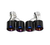 Muffler Tips For 5 Series 525i 528i 530i G30 G31 2018+ Dual Out Exhaust Tip Muffler H Shape Tailpipe Nozzle(Carbon Fiber G)