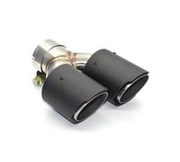 Muffler Tips For 535i X1 X3 320i E90 E92 1 Pcs Exhaust Stainless Steel Dual Tip Twin Muffler Tailpipe Nozzle(Carbon Fiber)