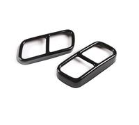 Muffler Tips For 7 Series F01 2009 2010 2011-2014 Car Tail Muffler Exhaust Pipe Output Cover Stickers(Black)