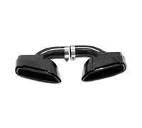 Muffler Tips For G30 G31 LCI 530i Upgrade 2pcs Car Exhaust Tip Tailpipes Nozzle Muffler(Black)