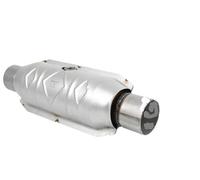 Muffler Tips Universal 2.5"/63mm Car Catalytic Converter Exhaust Systems Muffler 400 Holes Length 11" For Mitsubishi