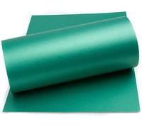 Mufira Pearlescent 300gsm Single Sided A4 Card 10 Pack Perfect for Art & Crafts & Card Making - Xmas Green
