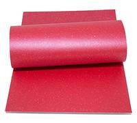 Mufira Sparkling Pearlescent 300gsm Single Sided A4 Card 10 Pack Perfect for Art & Crafts & Card Making (Xmas Red)