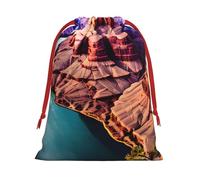 MUFLVDX Beauty Grand Canyon Print Christmas Gift Bags,Multi Purpose Drawstring Gift Pouches,For Xmas,Weddings,Parties,Gifts,Candy